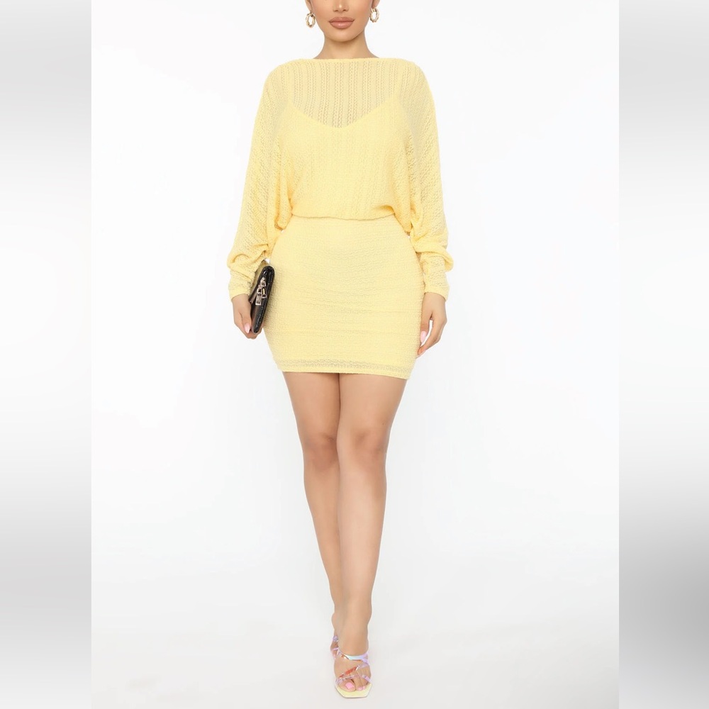 Long sleeves mini dress plus size 1X
